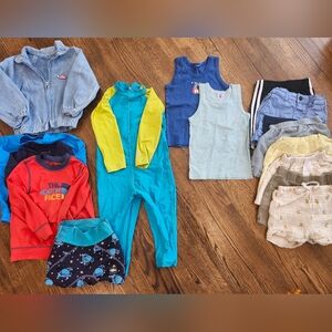 The North Face Red and Blue Kids Outfit - 2T Bundle